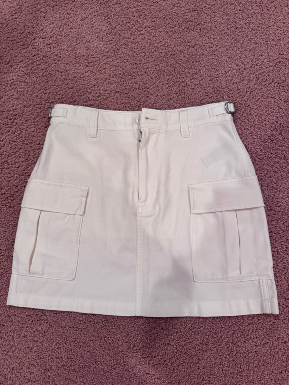 TNA White High-Rise Mini Skirt